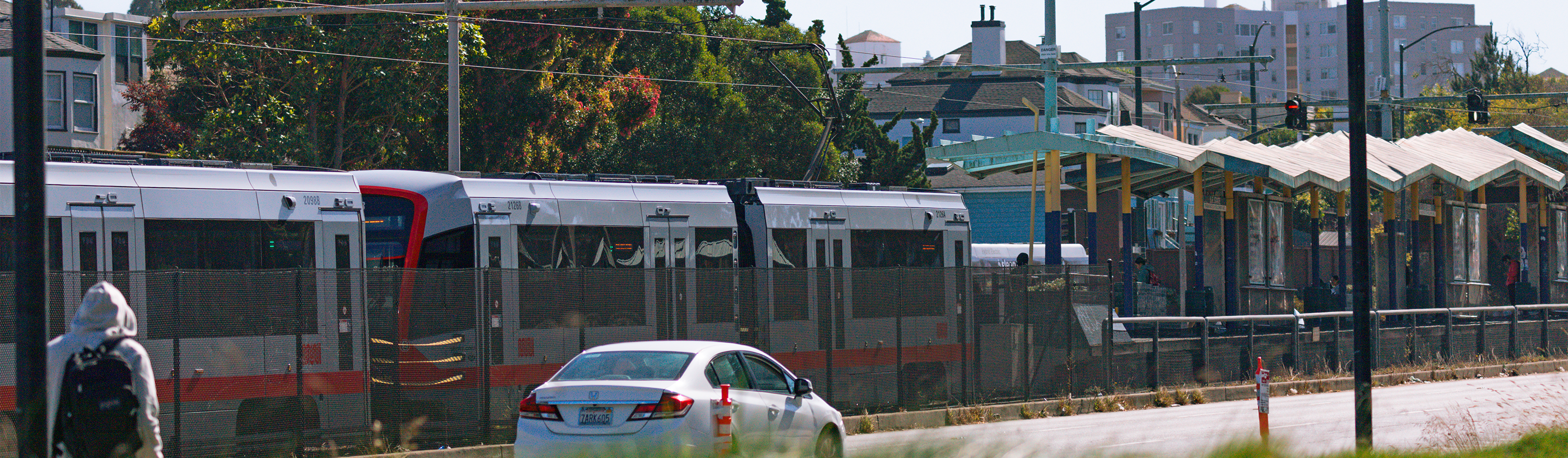 The M Train passing by.