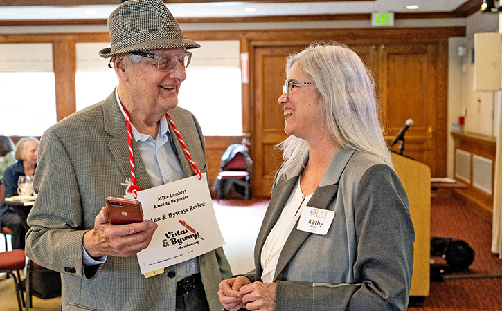 OLLI member Mike Lambert and Kathy Bruin