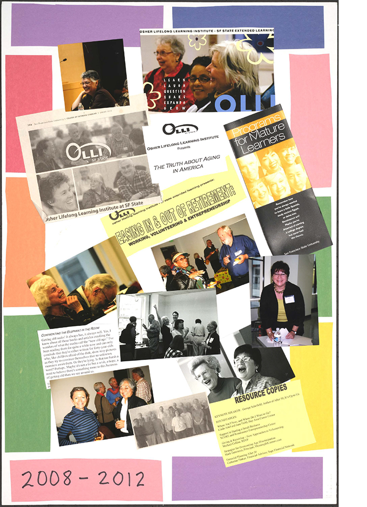 OLLI Member-created memory board collage: 2008-2012