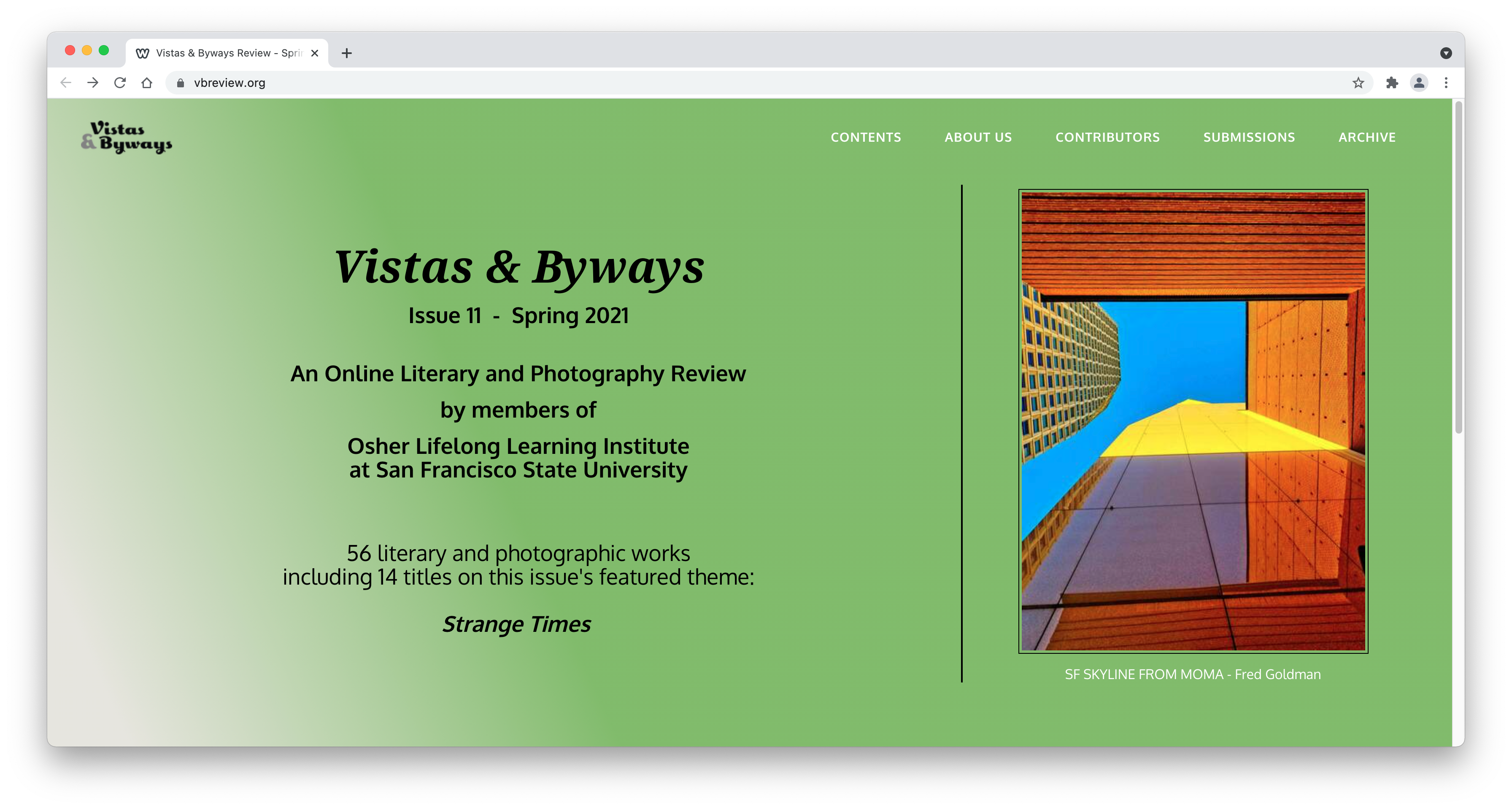 Vistas & Byways website
